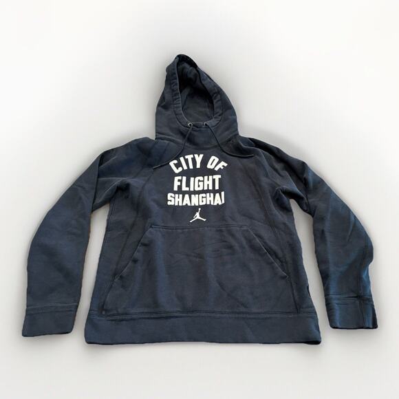 Air Jordan Jumpman Youth Black City Of Flight Shanghai Pullover Hoodie Size XL - Picture 1 of 7